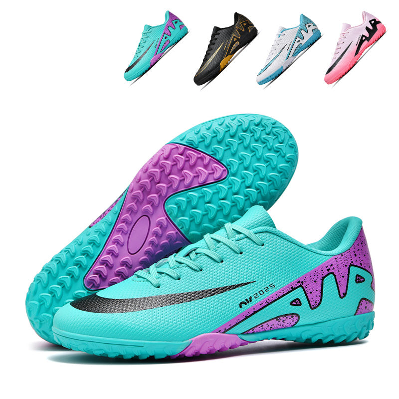 TF Soccer Cleats - Turf/Indoor Football Boots with Colorful Gradient Design for Training & Matches-WEJIESS2286
