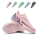 Turf Soccer Shoes, Low-Top TF Football Cleats for Artificial Grass, Anti-Slip Athletic Training Soccer Boots with Grid Textured Upper-Yinzu2603Z-1