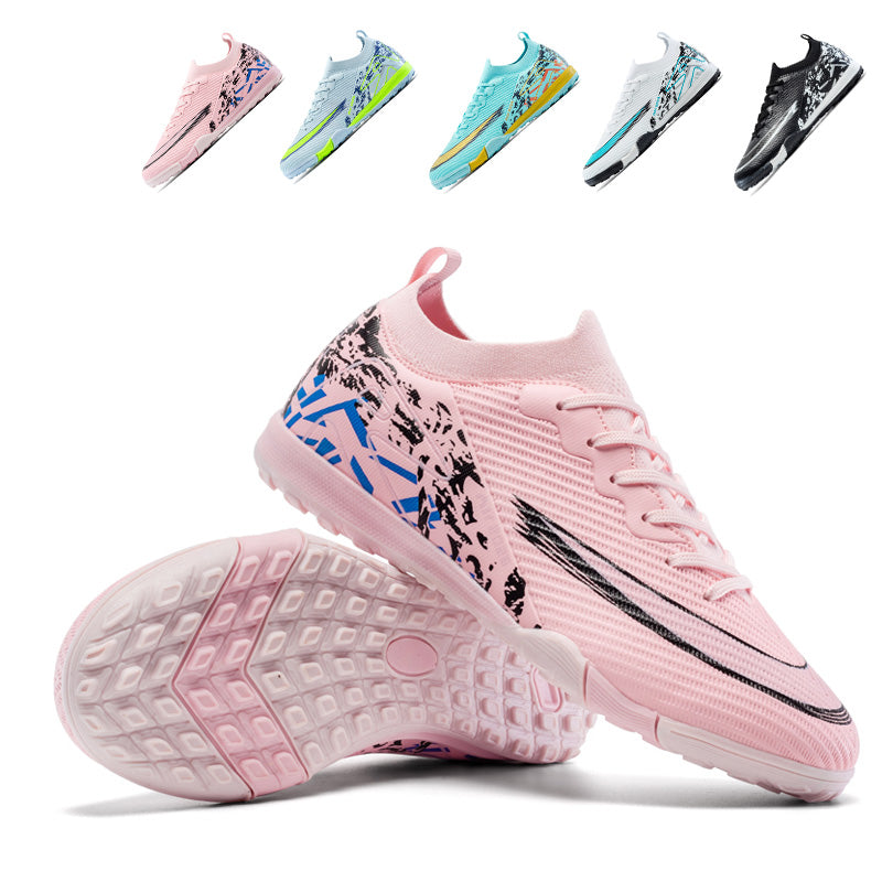 Turf Soccer Shoes, Low-Top TF Football Cleats for Artificial Grass, Anti-Slip Athletic Training Soccer Boots with Grid Textured Upper-Yinzu2603Z-1
