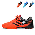 Kids/Youth TF Soccer Cleats - Boys/Girls Turf Football Shoes, Easy On/Off Strap Training Sneakers, Lightweight Non-Slip Spikes for Toddlers & Kids-Yinzu803L-1