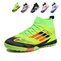 High-Top TF Soccer Cleats  - Turf Football Boots with Sock Collar, Non-Slip Breathable Training Sneakers for Artificial Grass-Yinzu655