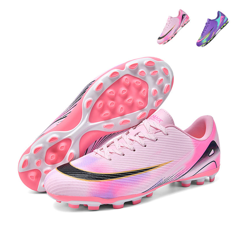 AG Soccer Cleats Professional Artificial Grass Football Boots with Non-Slip  Outsole, Vibrant Colorful Lightweight Athletic Soccer Shoes for Outdoor Competition & Youth Training-Yinzu-X50