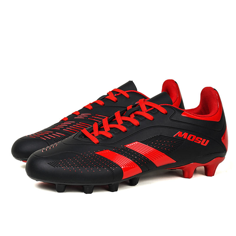 Youth & Adult AG Soccer Cleats, Lightweight Synthetic Long Studs Football Boots, Outdoor Natural & Artificial Grass Training Soccer Shoes for Boys Men-zankexieye1688
