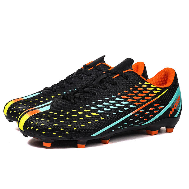 Youth & Adult AG  Soccer Cleats, Lightweight Breathable Long Studs Football Boots, Outdoor Natural & Artificial Grass Training Soccer Shoes for Boys Men-zankexieye1681