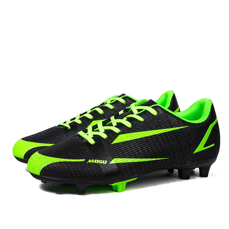 Youth & Adult AG  Soccer Cleats, Breathable Grid Woven Mesh Long Studs Football Boots, Lightweight Outdoor Natural & Artificial Grass Training Soccer Shoes for Boys Girls Men Women-zankexieye1685
