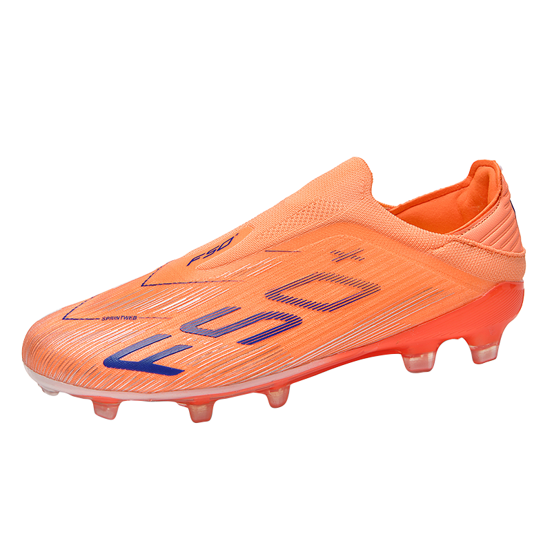 Laceless AG Soccer Cleats - Professional Artificial Grass Football Boots, Breathable Sock Collar Athletic Training Sneakers for Youth & Adults -Yinzu-T36