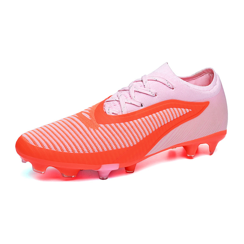 Professional Knit Soccer Shoes, Lightweight Breathable  (AG) Football Boots, Athletic Training Competition Cleats with Supportive Sock Liner for Natural Grass-Yinzu-G30