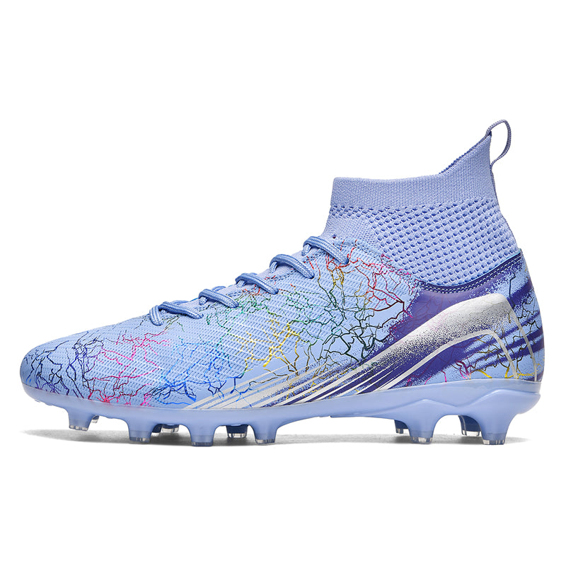 Professional Soccer Cleats for Men Women, High-Top Athletic Football Boots with  (AG) Studs, Lightweight Breathable Soccer Shoes for Youth/Adult Professional Training & Competition-Yinzu2605