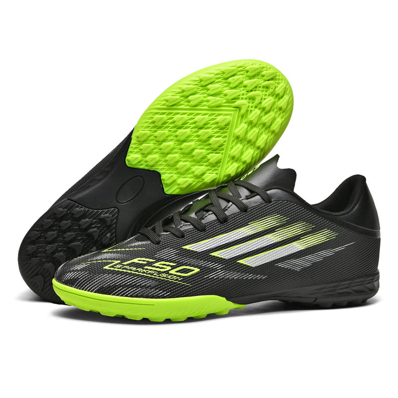 Professional Men TF Soccer Cleats Kids Lightweight Artificial Grass Soccer Shoes for Competition & Training Youth & Adult High-Top Football Shoes-WEJIESS-F50