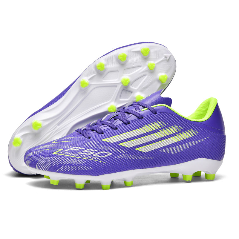 Professional Men AG Soccer Cleats Kids Lightweight Artificial Grass Soccer Shoes for Competition & Training Youth & Adult High-Top Football Shoes-WEJIESS-F50