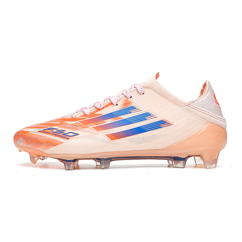 AG Soccer Cleats, Artificial Grass Football Boots, Breathable Mesh Training Sneakers with Anti-Slip Transparent Studs-Yinzu2550