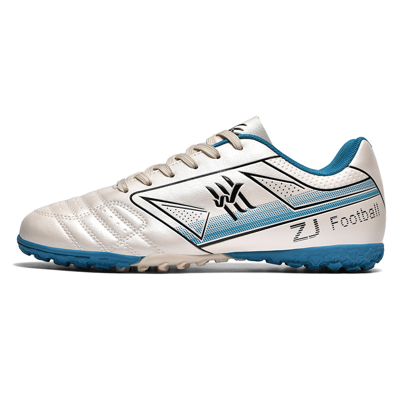 Turf Soccer Cleats, Low-Top Geometric Print Football Shoes, Non-Slip Training Sneakers for Artificial Turf &amp; Indoor Play-Hxh-ZJ881-1