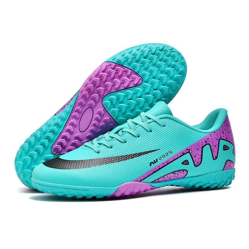 TF Soccer Cleats - Turf/Indoor Football Boots with Colorful Gradient Design for Training & Matches-WEJIESS2286