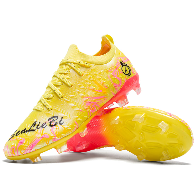 Artificial Grass Soccer Cleats, Professional Football Boots with 3D Textured Upper for Superior Ball Control, Lightweight Athletic Training Shoes, Multi-Ground Compatible-Yinzu-X2412