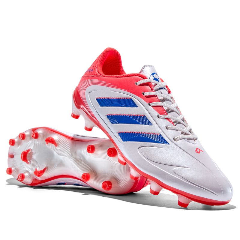 Artificial Grass Soccer Cleats, Copa-Inspired Leather Football Shoes, Lightweight Anti-Slip Athletic Boots for Synthetic Turf-Hxh2513Z