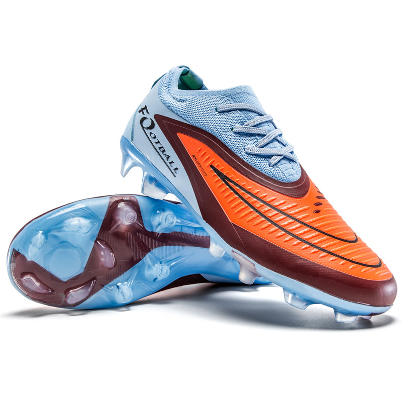 AG Soccer Cleats, Artificial Grass Football Boots, Breathable Knit Speed Training Sneakers with Transparent Studs-Yinzu-H08