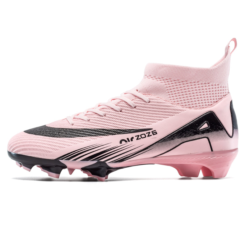 Professional High-Top Soccer Cleats for Men Boys, Outdoor AG  Football Boots with Breathable Sock Collar, Anti-Slip Athletic Training Soccer Shoes-Yinzu2601Z