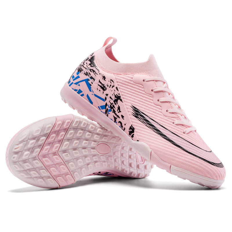Turf Soccer Shoes, Low-Top TF Football Cleats for Artificial Grass, Anti-Slip Athletic Training Soccer Boots with Grid Textured Upper-Yinzu2603Z-1