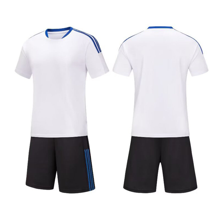 Men's Soccer Jersey and Shorts Set, Quick-Dry Breathable Football Uniform, Athletic Training Sportswear for Adults (Multiple Colors)