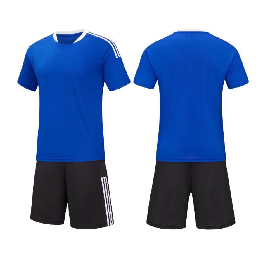 Men's Soccer Jersey and Shorts Set, Quick-Dry Breathable Football Uniform, Athletic Training Sportswear for Adults (Multiple Colors)
