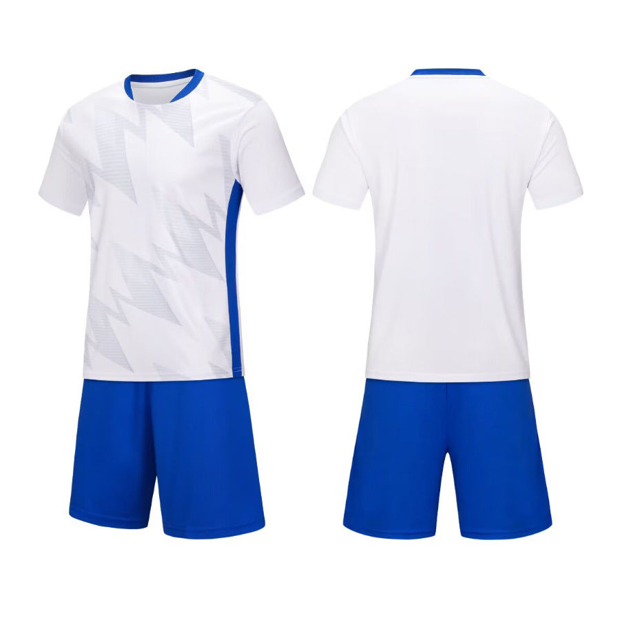 Soccer Jersey and Shorts Set, Quick-Dry Gradient Print Football Uniform, Breathable Athletic Training Sportswear (Multiple Colors)