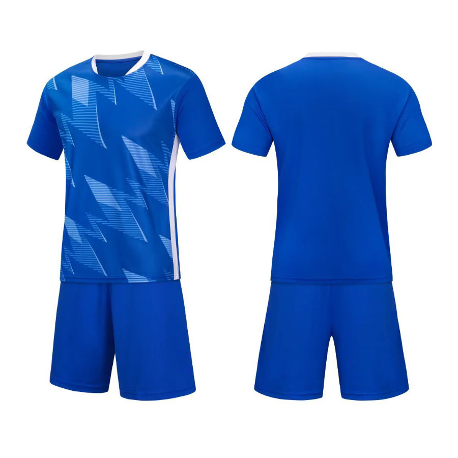 Soccer Jersey and Shorts Set, Quick-Dry Gradient Print Football Uniform, Breathable Athletic Training Sportswear (Multiple Colors)