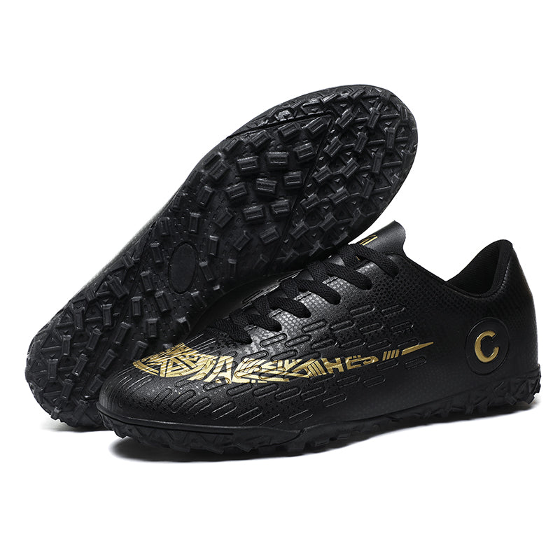 &nbsp;Turf Soccer Cleats, Golden C Logo Breathable Football Shoes, Non-Slip Training Sneakers for Artificial Turf-Yinzu2040-1