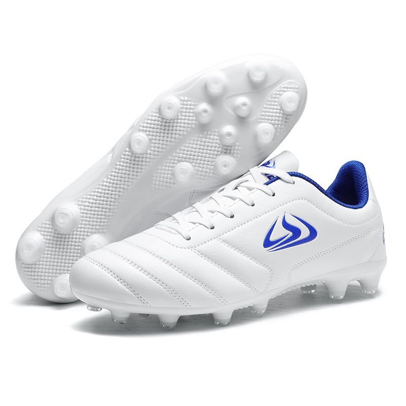 AG Artificial Grass Soccer Cleats, Classic Leather-Like Football Shoes, Anti-Slip Athletic Boots for Synthetic Turf-Hxh2301M