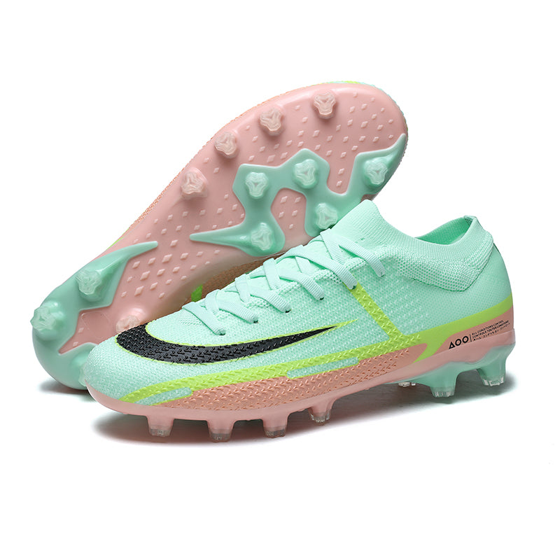 Artificial Grass Soccer Cleats, Vapor-Inspired Knit Football Shoes, Textured Control Anti-Slip Athletic Boots for Synthetic Turf-Hxh8530