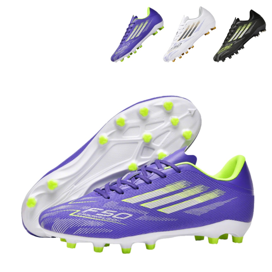 Professional Men AG Soccer Cleats Kids Lightweight Artificial Grass Soccer Shoes for Competition & Training Youth & Adult High-Top Football Shoes-WEJIESS-F50