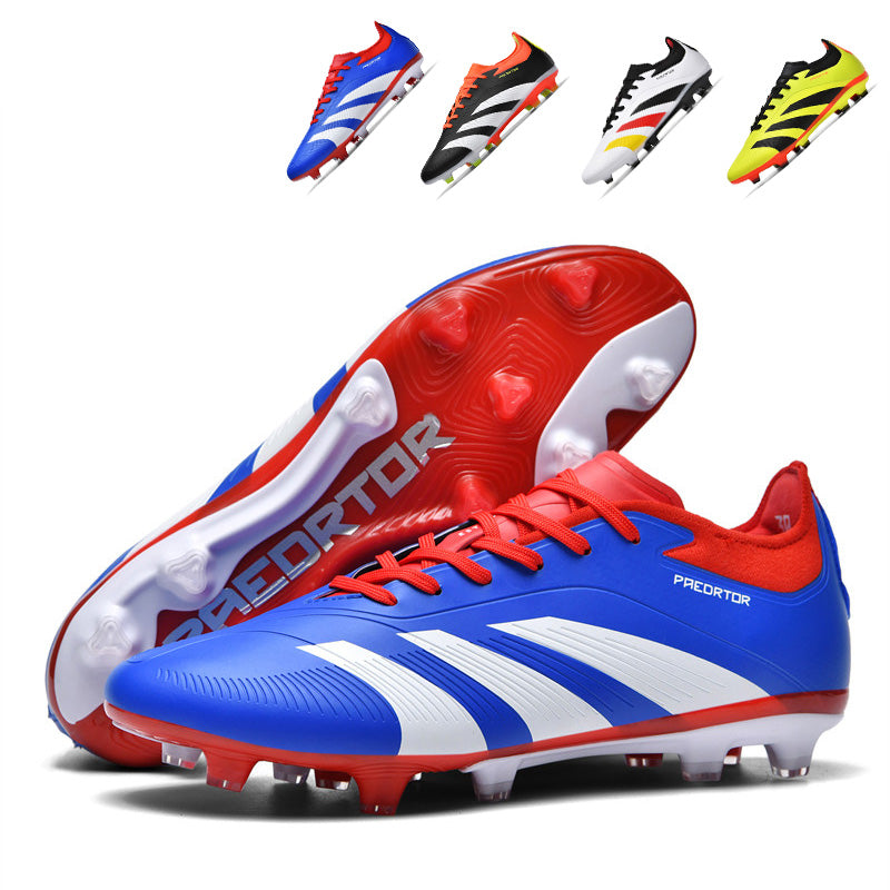Soccer Cleats Professional Football Shoes, High-Traction AG Athletics FootBall Shoes, Lightweight Anti-Slip Competition Sneakers ,Control Stripes for Outdoor Grass & Artificial Turf-WEJIESS-X25-2