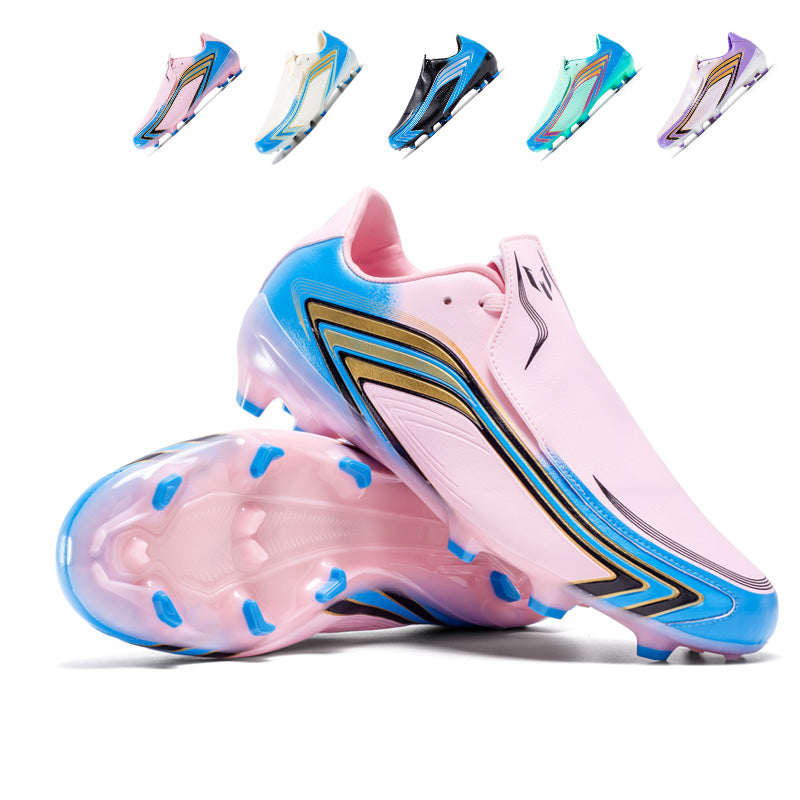 Low Top AG Soccer Cleats,Football Boots, Fold-over Tongue Youth Soccer Shoes for Artificial Grass Training & Matches-Hxh2612-1