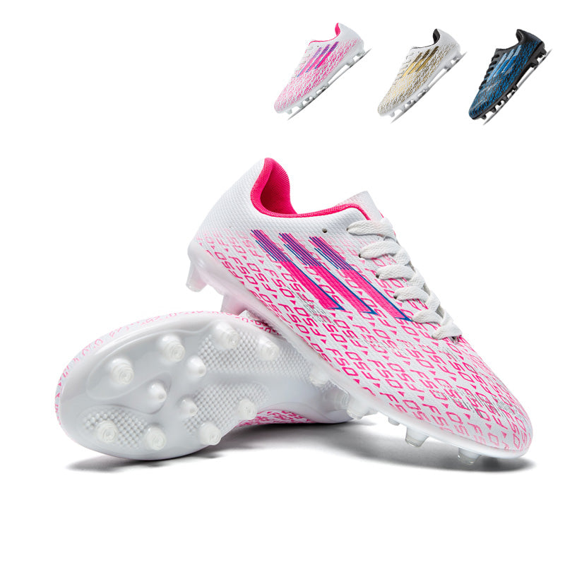 AG Soccer Cleats, Artificial Grass Football Boots, Breathable Textured Training Sneakers with Transparent Studs-Yinzu-QS008