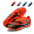 Men&Women Youth AG Artificial Grass Soccer Cleats, Low‑Top Knit Collar Lace‑Up Football Boots, Graphic Printed Synthetic Upper Soccer Shoes for Artificial Turf for Men Women-baobu-X809