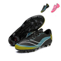 Low Cut AG  Soccer Cleats, Lace-Up Breathable Knit Woven Gradient Streamline Line Football Boots, Circular Number 10 Heel Badge Lightweight Competition Athletic Shoes for Outdoor Long-Blade Artificial Turf Matches-zushneg-X622