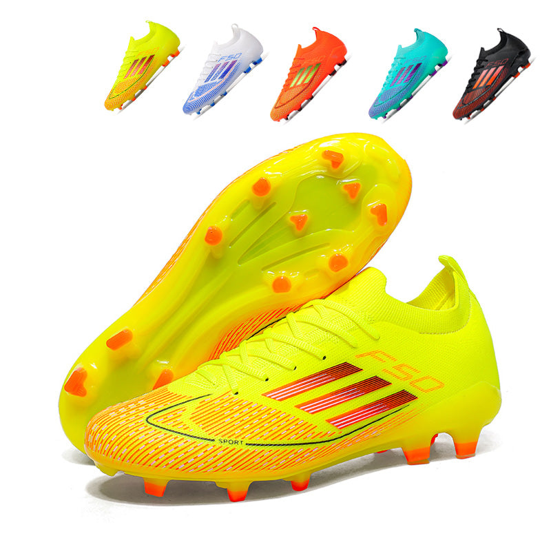 AG F50 Soccer Cleats, Artificial Grass Football Boots, Breathable Knit Speed Training Sneakers for Youth & Adults-Yinzu812