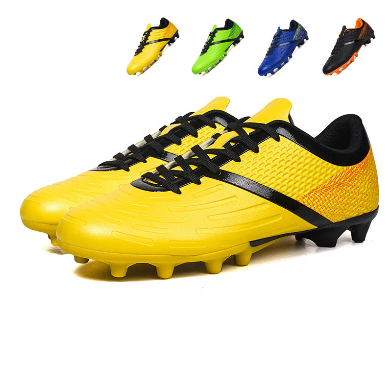 Youth & Adult AG  Soccer Cleats, Breathable Embossed Synthetic Long Studs Football Boots, Outdoor Natural & Artificial Grass Training Soccer Shoes for Boys Girls Men,Women-zankexieye1686