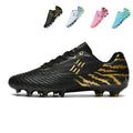 AG Tiger Print Soccer Cleats, Artificial Grass Football Boots, Breathable Training Sneakers for Synthetic Turf (Multiple Colors) -Yinzu886