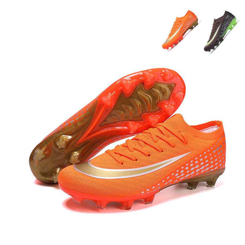 AG Sock Collar Soccer Cleats, Artificial Grass Football Boots, Breathable Knit Speed Training Sneakers for Youth & Adults-YinzuQS003-1