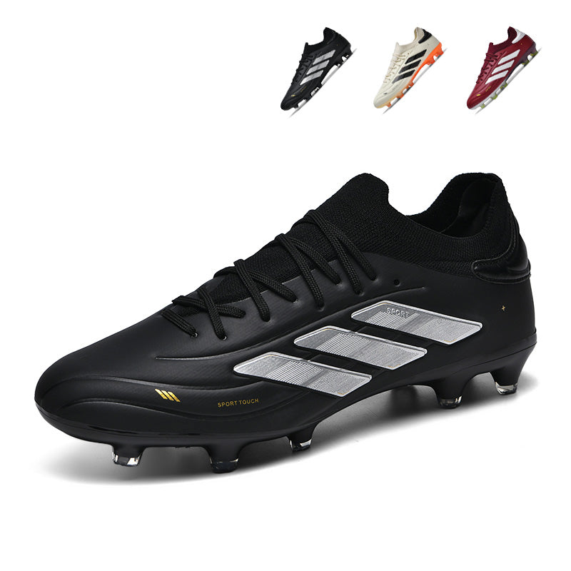 AG Soccer Cleats, Professional Artificial Ground Football Boots, Knit Sock Collar Soccer Shoes for Adult Competition & Training, Premium Synthetic Upper for Artificial Grass Pitch-zhuoshi8523