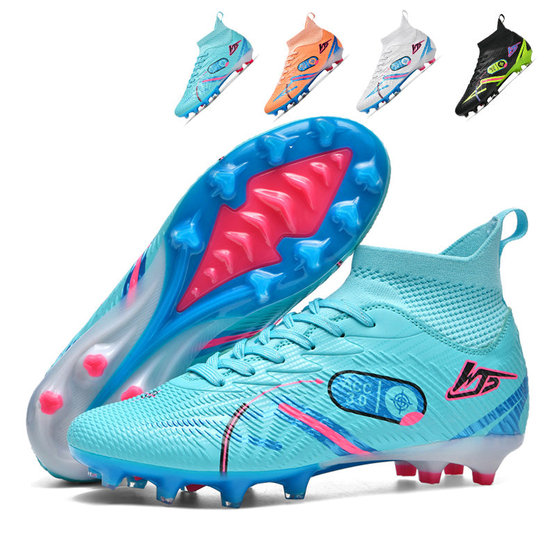 High-Top AG Soccer Cleats - ACC 3.0 Non-Slip Football Boots with Ankle Support for Training & Matches-WEJIESS30