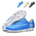 Football Cleats AG Football Boots Professional Athletics Training Shoes Indoor Outdoor Futsal Sneakers with Number 10 Design-WEJIESS012