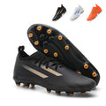 Low Top AG Soccer Cleats, Breathable Knit Upper Football Boots, Lightweight Outdoor Grass Soccer Shoes for Youth & Adult Training-zankexieye-373