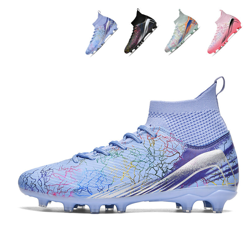 Professional Soccer Cleats for Men Women, High-Top Athletic Football Boots with  (AG) Studs, Lightweight Breathable Soccer Shoes for Youth/Adult Professional Training & Competition-Yinzu2605