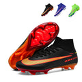 High-Top AG Soccer Cleats Air Zoom - Professional AG Football Boots, Breathable Sock Collar Athletic Training Sneakers for Youth & Adults-Yinzu999Y-1