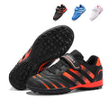 TF Turf Soccer Cleats, Breathable Mesh Football Shoes with Adjustable Velcro Strap, Boys Girls Outdoor Training Soccer Shoes for Artificial Grass-chuanghai668
