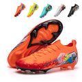 Sock Collar AG Soccer Cleats, Artificial Grass Football Boots with Unique Graffiti Design, Breathable Speed Training Sneakers for Youth & Adults-Yinzu816