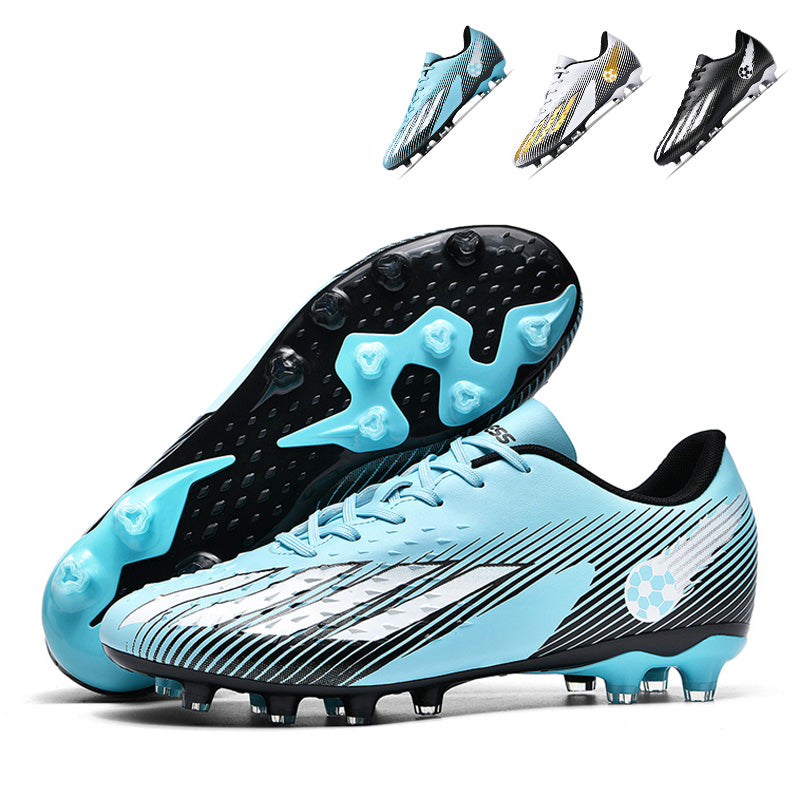 AG Soccer Cleats Professional Artificial Grass Football Boots Professional Athletics Training Shoes AG Competition Sneakers,Dynamic Flame Graphic-WEJIESS5081