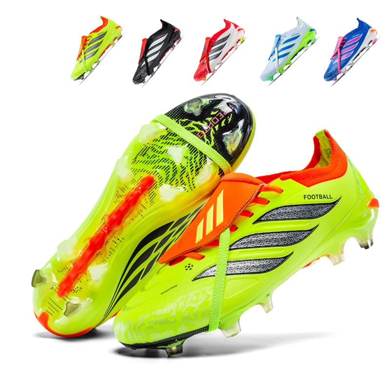 AG Soccer Cleats with Lace Cover, Artificial Grass Football Boots, Speed-Focused Training Sneakers for Youth & Adults-Yinzu-H03