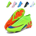 High-Top AG Soccer Cleats - AG Football Boots, Breathable Sock Collar Soccer Shoes, Non-Slip Spikes Athletic Sneakers for Youth & Adults (Multiple Colors)-Yinzu352